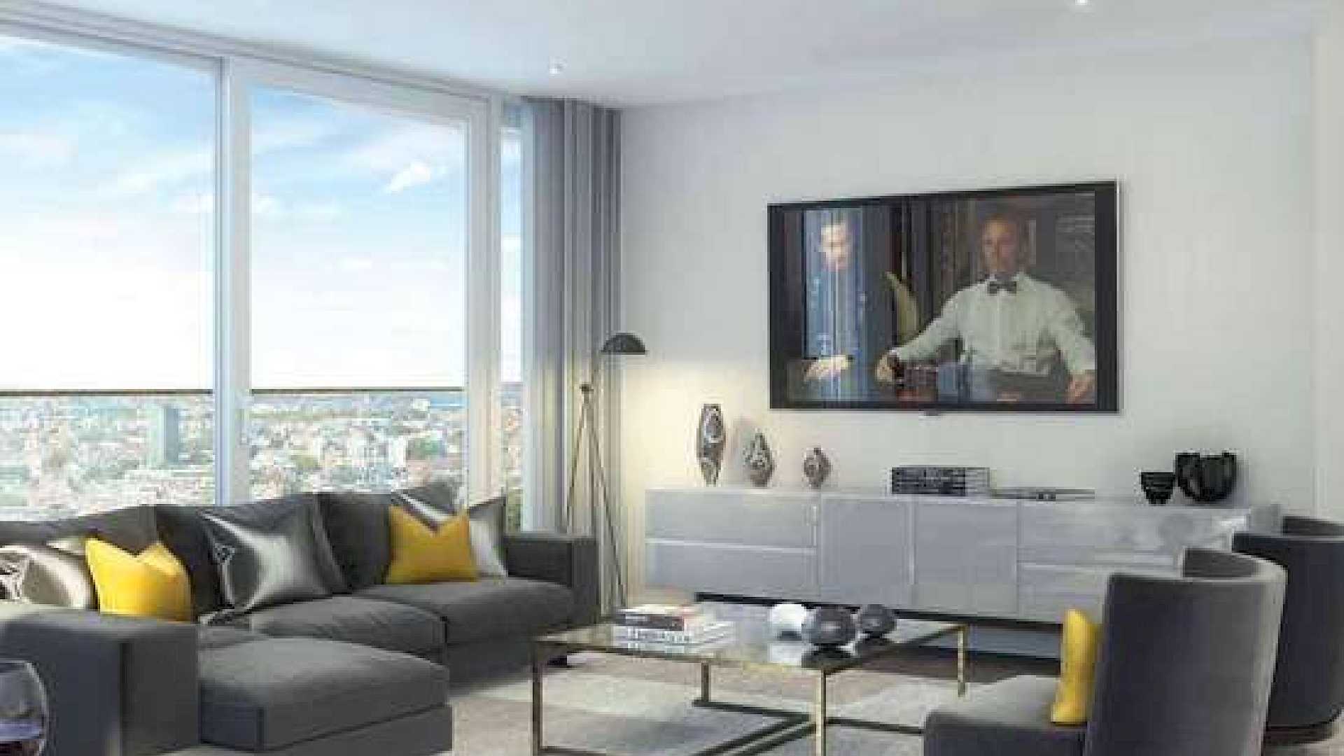 Apartment with smart home technology. We used a Crestron Control System to provide users with complete home control.