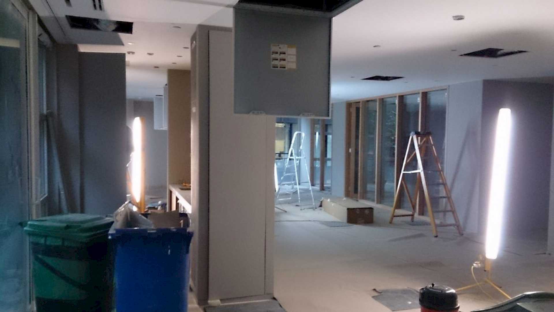 Renovation of reception and meeting rooms with Lutron dimmer.