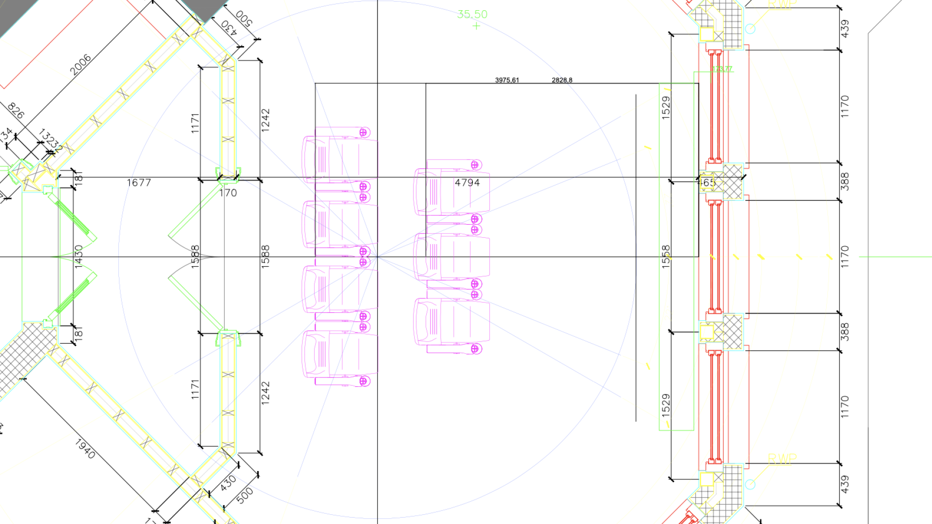 Cinema tech design drawing