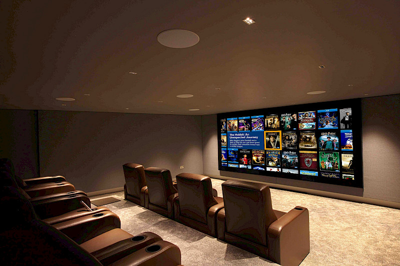 A home cinema installation in a Kent home.